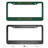 Custom Green Khaki License Plate Frame