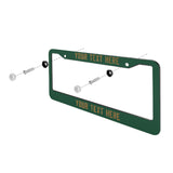 Custom Green Khaki License Plate Frame