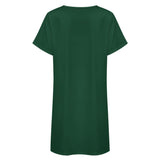 Custom Green Khaki Nachthemd