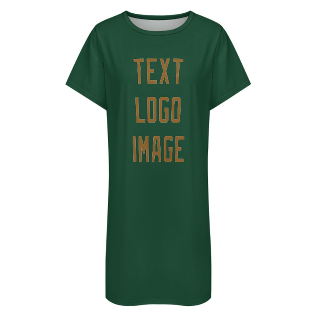 Custom Green Khaki Nachthemd