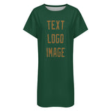 Custom Green Khaki Nachthemd