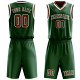 Custom Green Khaki Basketball Set