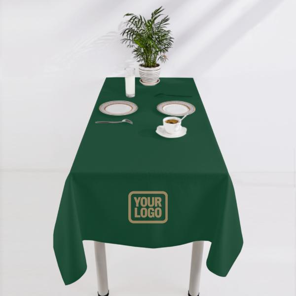 Custom Green Khaki Square Table Cloth