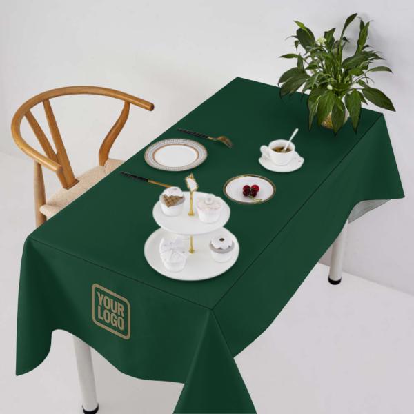 Custom Green Khaki Square Table Cloth