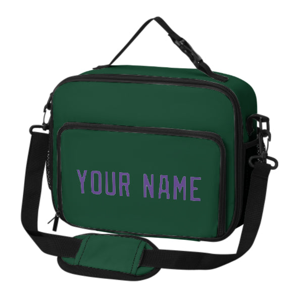 Custom Green Light Purple Lunch Bag