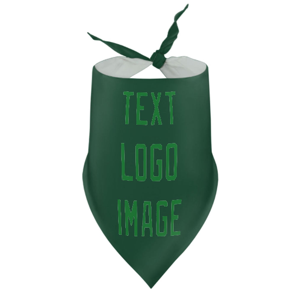 Custom Green Emerald Green Pet Scarf