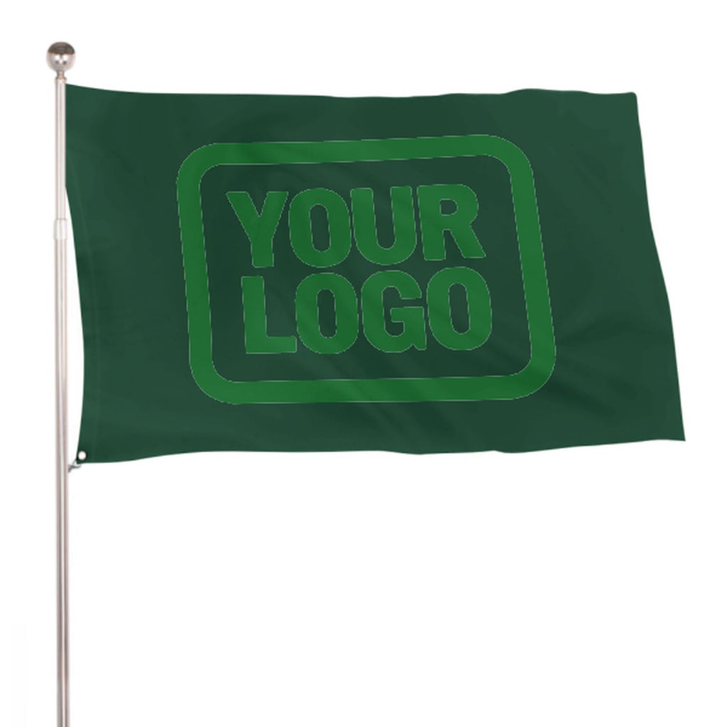 Custom Green Emerald Green Flag