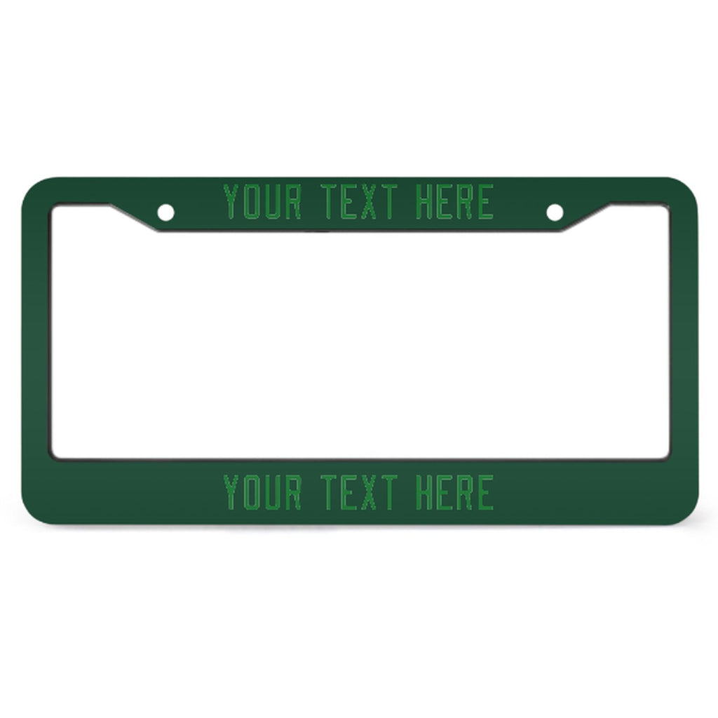 Custom Green Emerald Green License Plate Frame