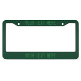 Custom Green Emerald Green License Plate Frame