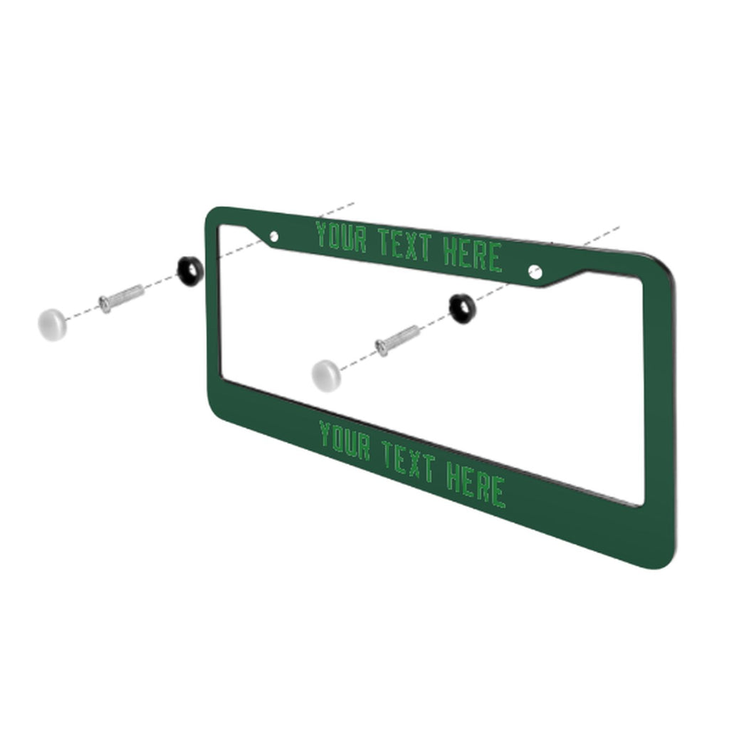 Custom Green Emerald Green License Plate Frame