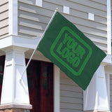 Custom Green Emerald Green Flag