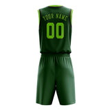 Custom Green Emerald Green Basketball Set