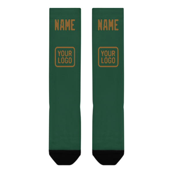 Custom Green Khaki Knee-High Sock