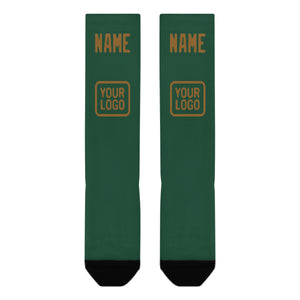 Custom Green Khaki Knee-High Sock