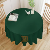 Custom Green Khaki Round Table Cloth