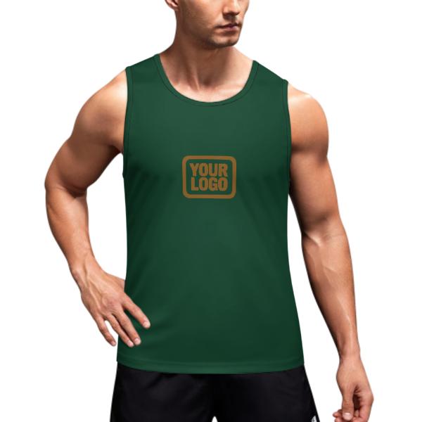 Custom Green Khaki Men's Tank Top