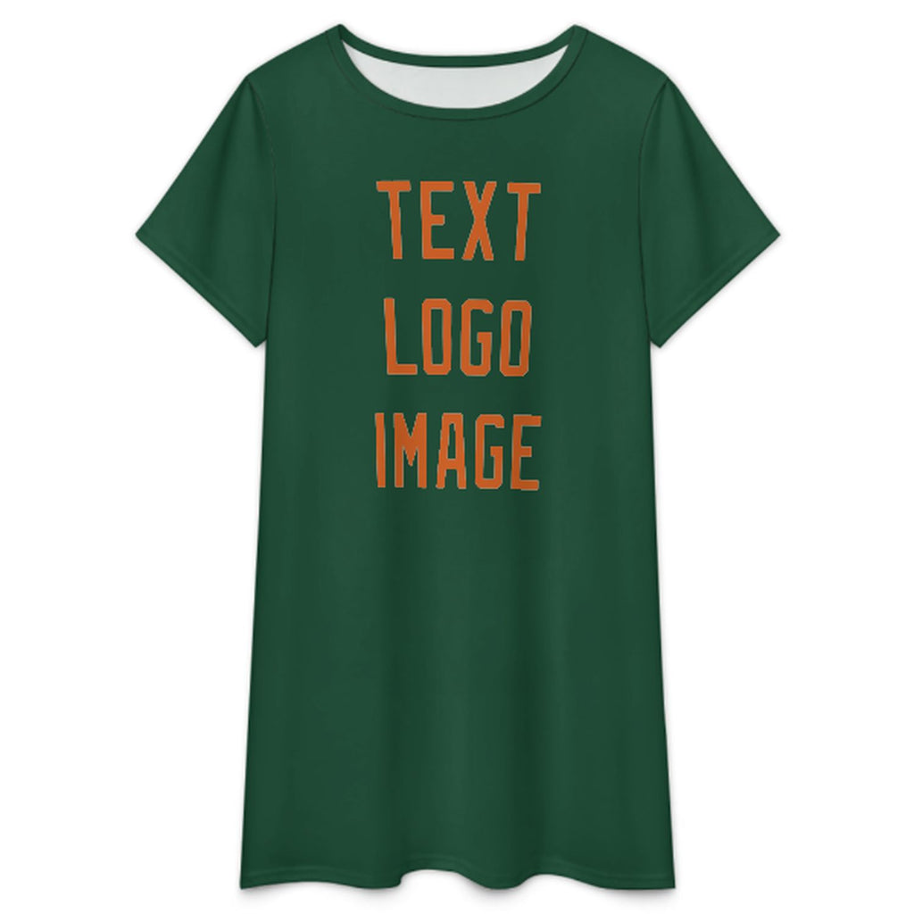 Custom Green Orange Nachthemd