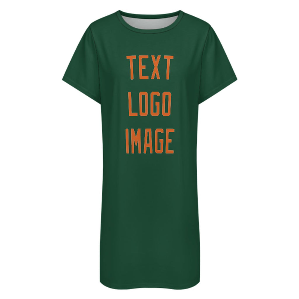 Custom Green Orange Nachthemd