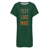 Custom Green Orange Nachthemd