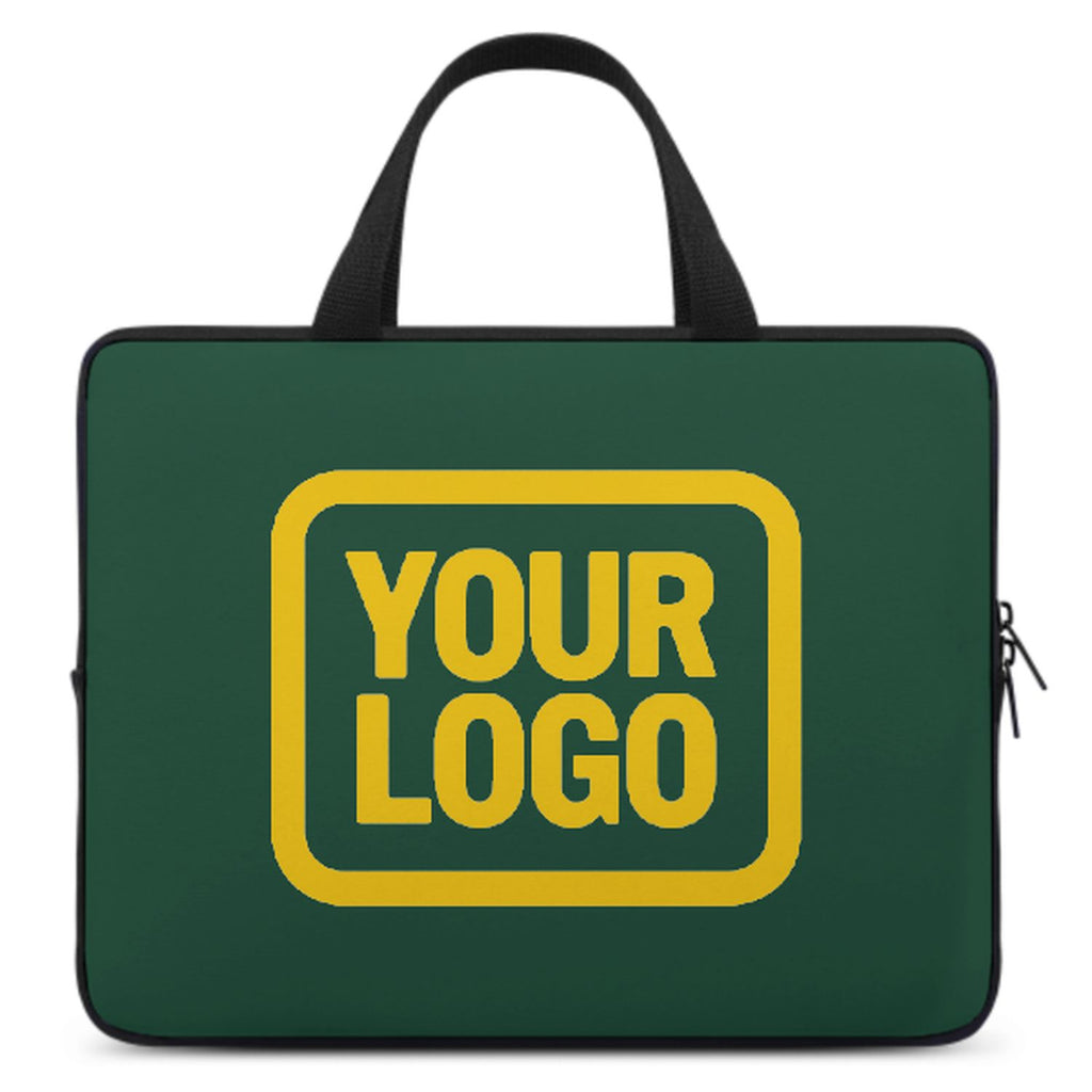 Custom Green Gold Laptop Bag