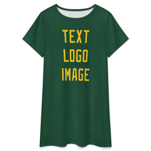 Custom Green Gold Nachthemd