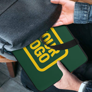 Custom Green Gold Laptop Bag