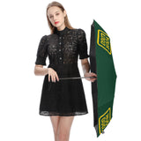 Custom Green Gold Automatic Umbrella