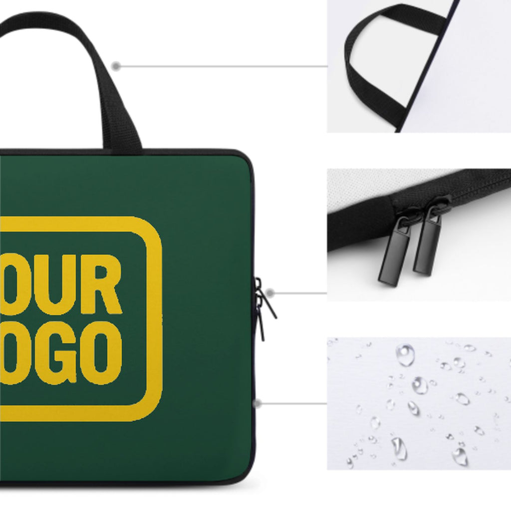 Custom Green Gold Laptop Bag