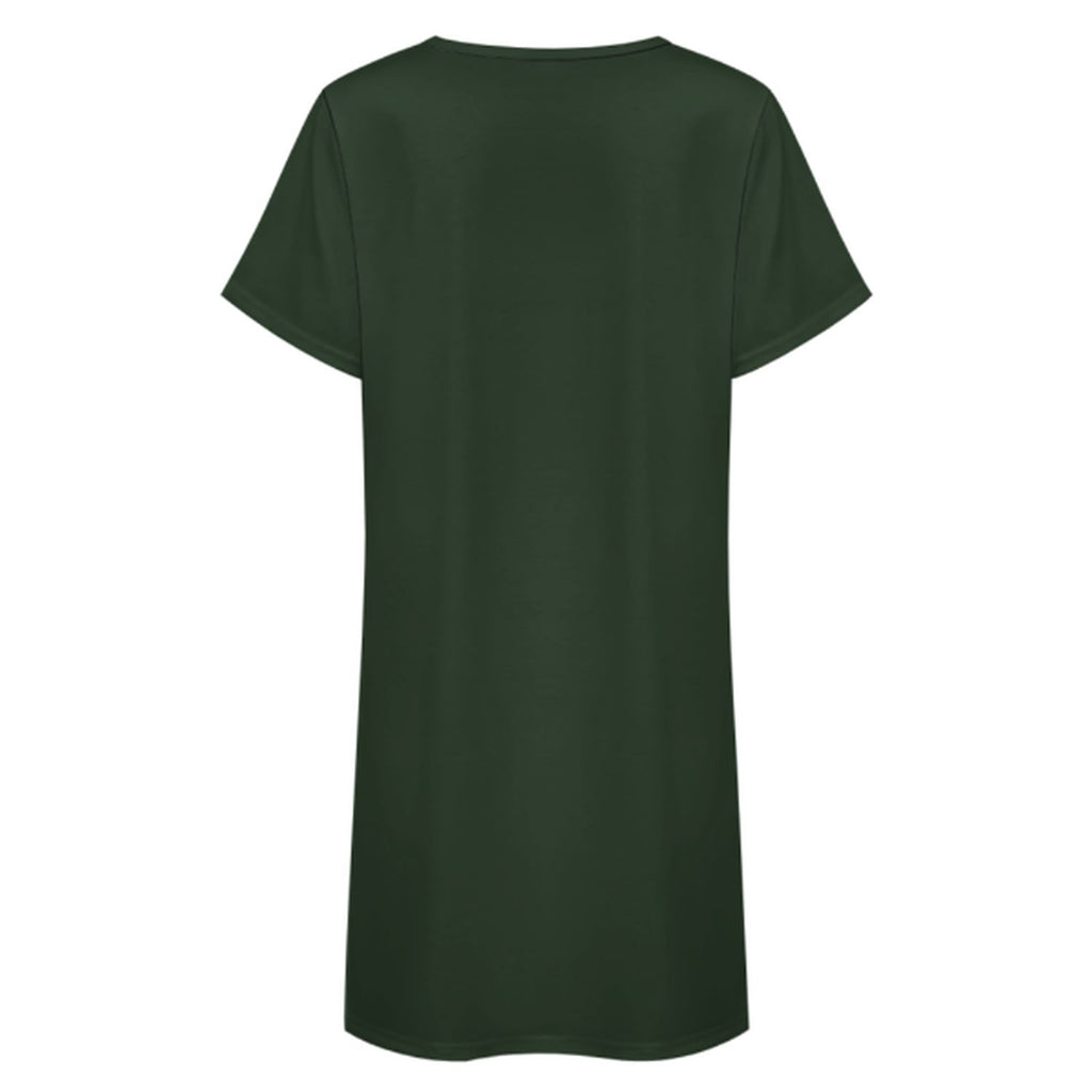 Custom Dark Green Cream Nachthemd