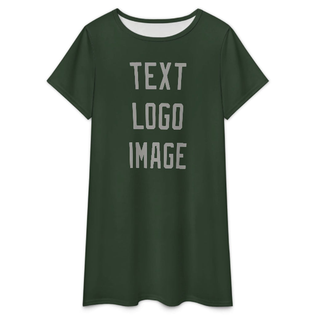 Custom Dark Green Gray Nachthemd