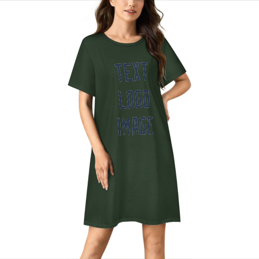 Custom Dark Green Blue Nachthemd