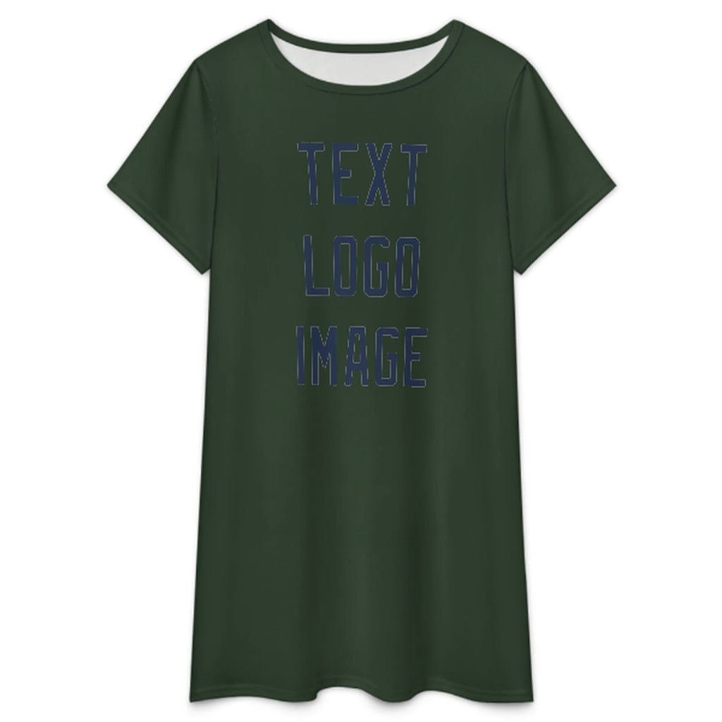 Custom Dark Green Blue Nachthemd