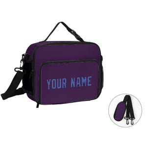 Custom Purple Sky Blue Lunch Bag