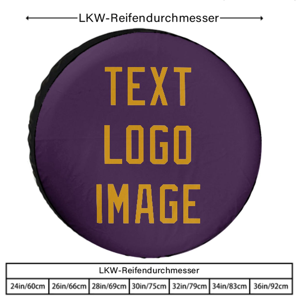 Custom Purple Yellow Truck Tires