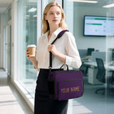Custom Purple Khaki Lunch Bag