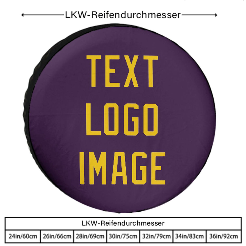 Custom Purple Gold Truck Tires