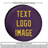 Custom Purple Gold Truck Tires