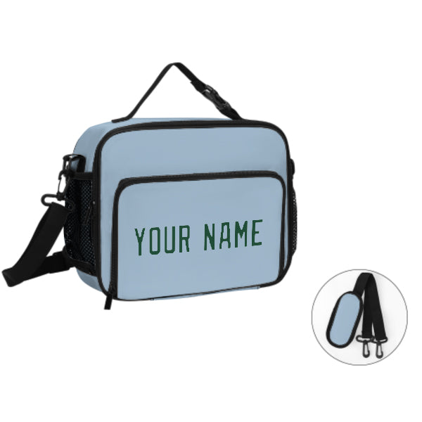 Custom Light Blue Green Lunch Bag