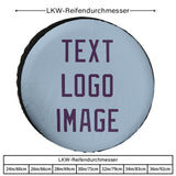 Custom Light Blue Purple Truck Tires