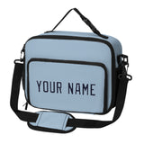 Custom Light Blue Navy Lunch Bag