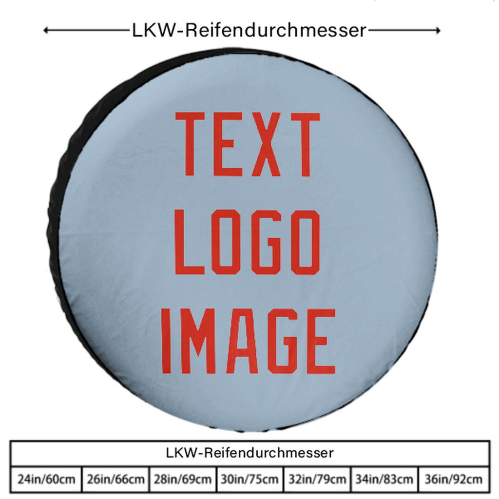 Custom Light Blue Orange Red Truck Tires