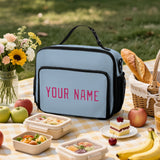 Custom Light Blue Pink Lunch Bag