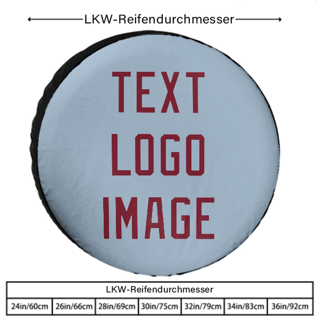 Custom Light Blue Crimson Red Truck Tires