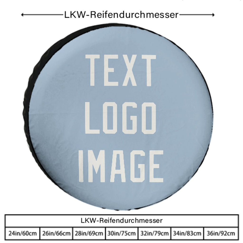 Custom Light Blue White Truck Tires