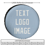 Custom Light Blue White Truck Tires