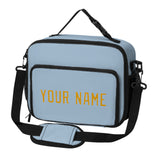 Custom Light Blue Yellow Lunch Bag