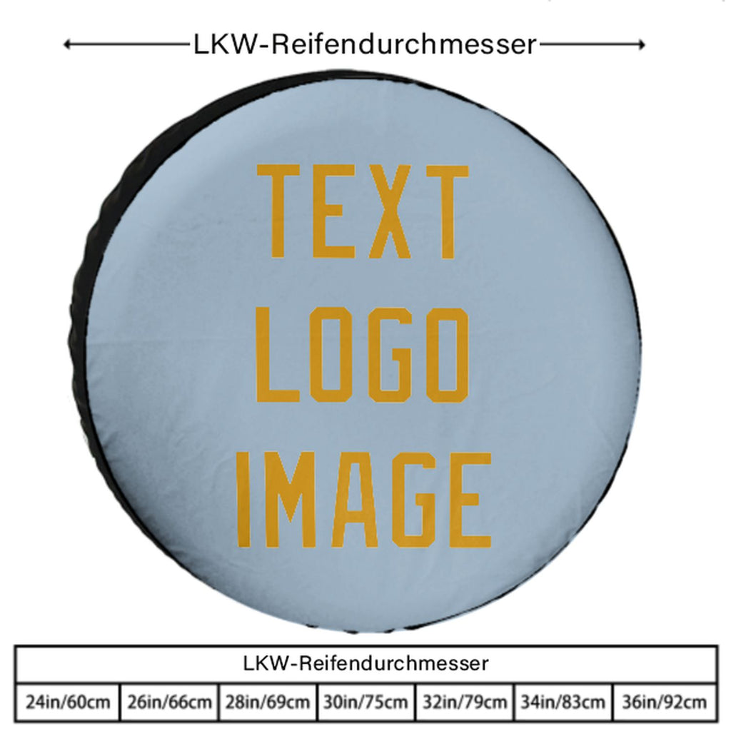 Custom Light Blue Yellow Truck Tires