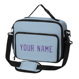 Custom Light Blue Light Purple Lunch Bag