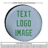 Custom Light Blue Emerald Green Truck Tires