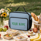 Custom Light Blue Emerald Green Lunch Bag